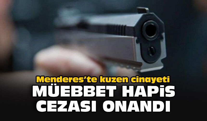 Menderes’te kuzen cinayeti: Müebbet hapis cezası onandı