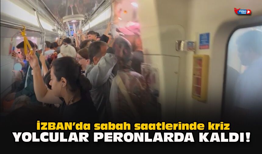 İZBAN’da sabah saatlerinde kriz: Yolcular peronlarda kaldı!
