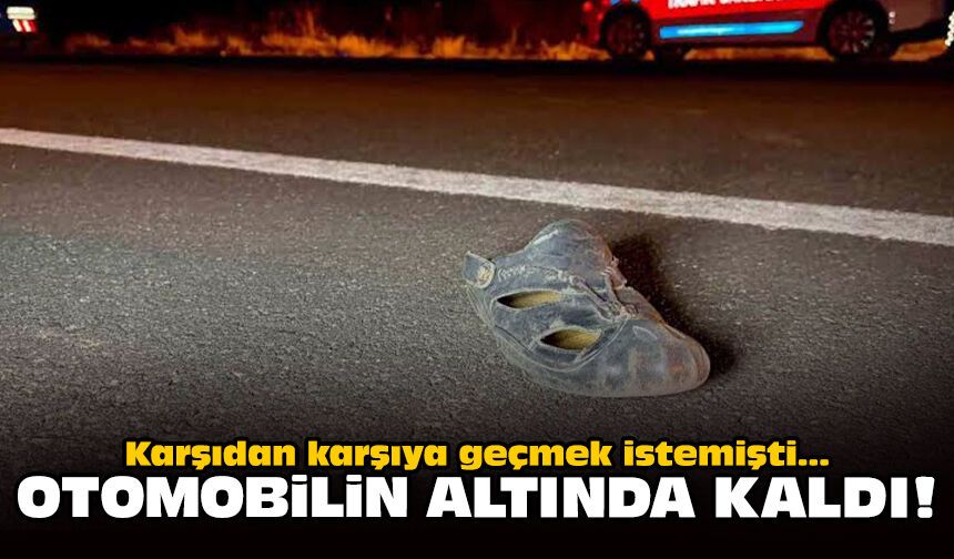 Karşıdan karşıya geçmek istemişti: Otomobilin altında kaldı!