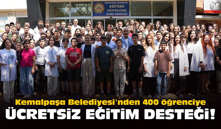 Kemalpaşa Belediyesi'nden 400 öğrenciye ücretsiz eğitim desteği!
