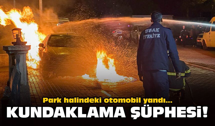 Park halindeki otomobil yandı: Kundaklama şüphesi!