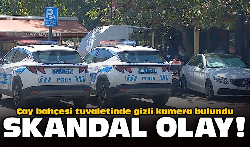 Skandal olay: Çay bahçesi tuvaletinde gizli kamera bulundu!