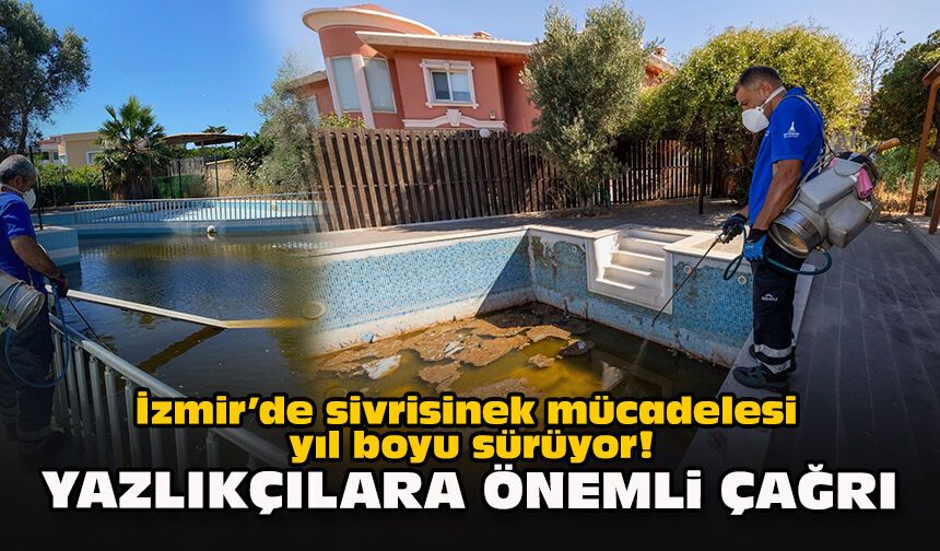 İzmir’de sivrisinek mücadelesi yıl boyu sürüyor! Yazlıkçılara önemli çağrı