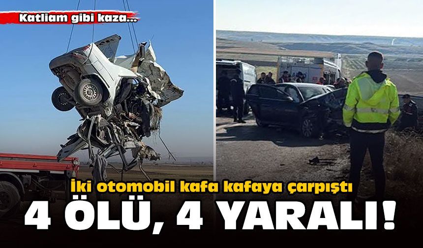 Afyonkarahisar'da katliam gibi kaza: 4 ölü, 4 yaralı!