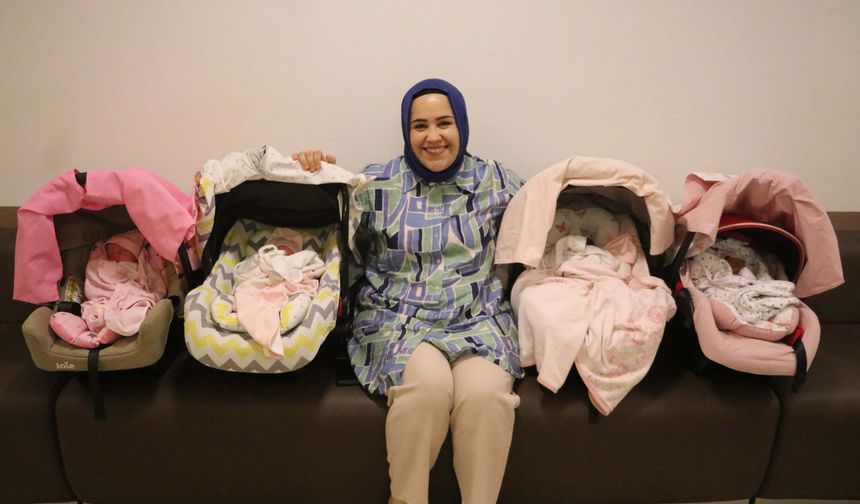 İkinci çocuk isterken, dördüzleri oldu: "Şaşkınız"