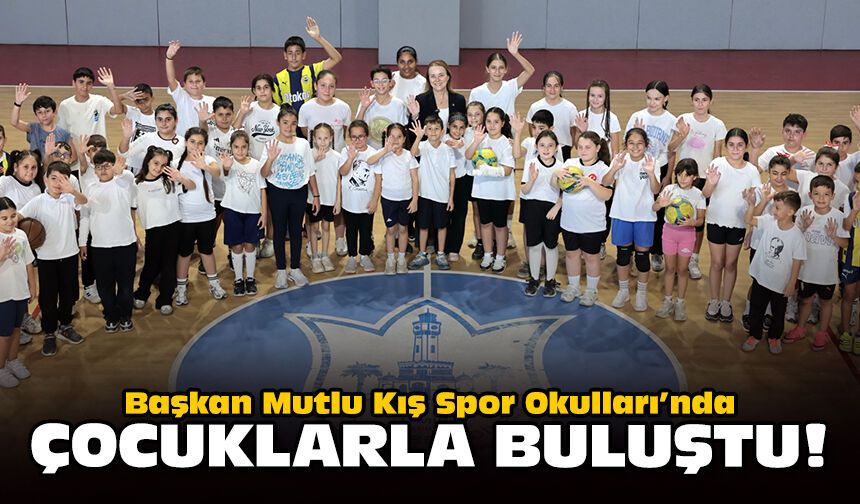 Başkan Mutlu Kış Spor Okulları’nda çocuklarla buluştu