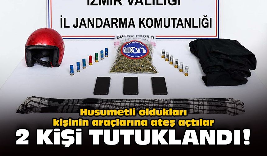 Husumetli oldukları kişinin araçlarına ateş açtılar: 2 kişi tutuklandı!