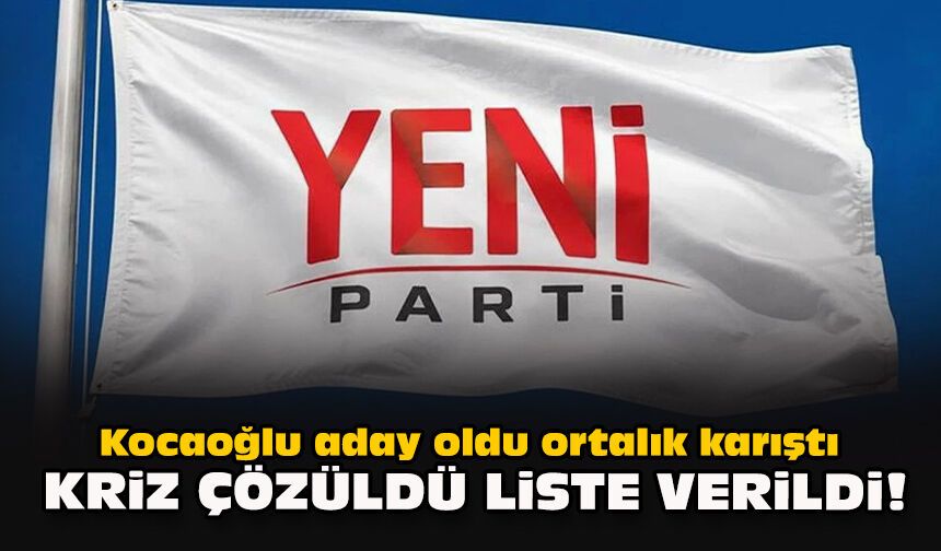 Kocaoğlu aday oldu ortalık karıştı... Kriz çözüldü liste verildi!