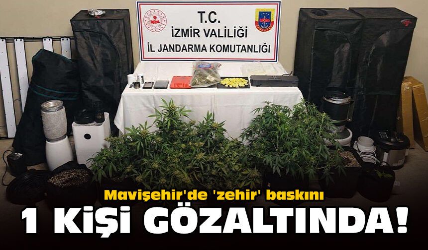 Mavişehir'de 'zehir' baskını: 1 kişi gözaltında!