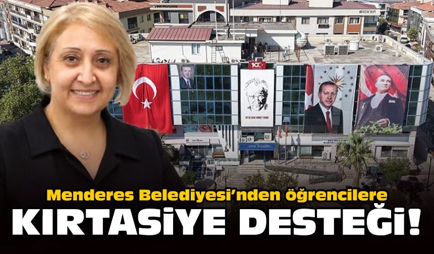 Menderes Belediyesi’nden öğrencilere kırtasiye desteği!