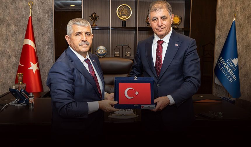 MHP'li Şahin'den Başkan Tugay'a ziyaret!