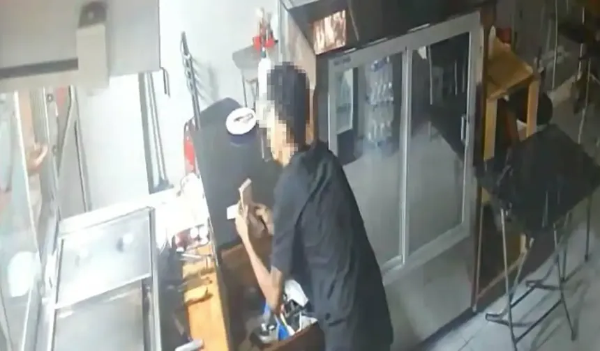 Restoranın camından girdiler: 10 bin lirayı alıp kaçtılar!