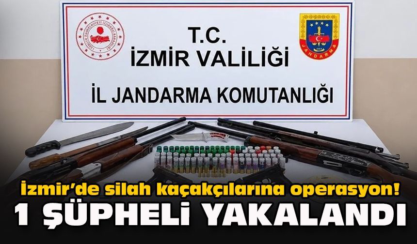 İzmir’de silah kaçakçılarına operasyon! 1 şüpheli yakalandı
