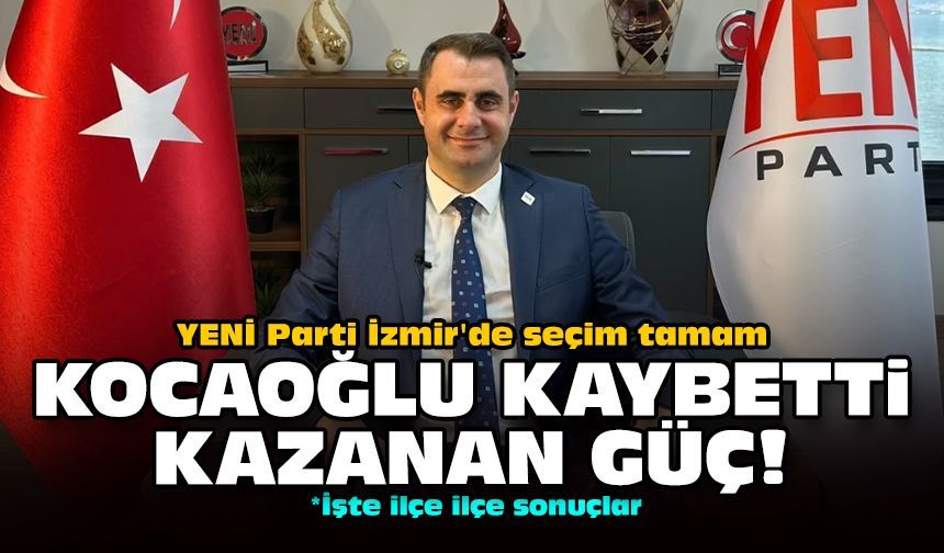 YENİ Parti İzmir'de seçim tamam: Kocaoğlu kaybetti, kazanan Güç!