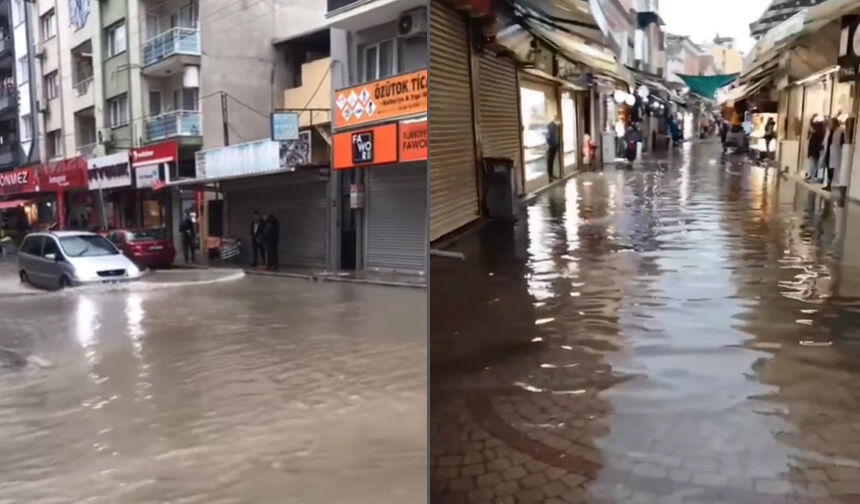 Meteoroloji uyarmıştı... İzmir sağanak yağışa teslim