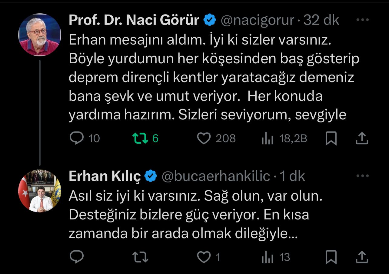Prof. Görür’den Başkan Erhan Kılıç’a yanıt(1)
