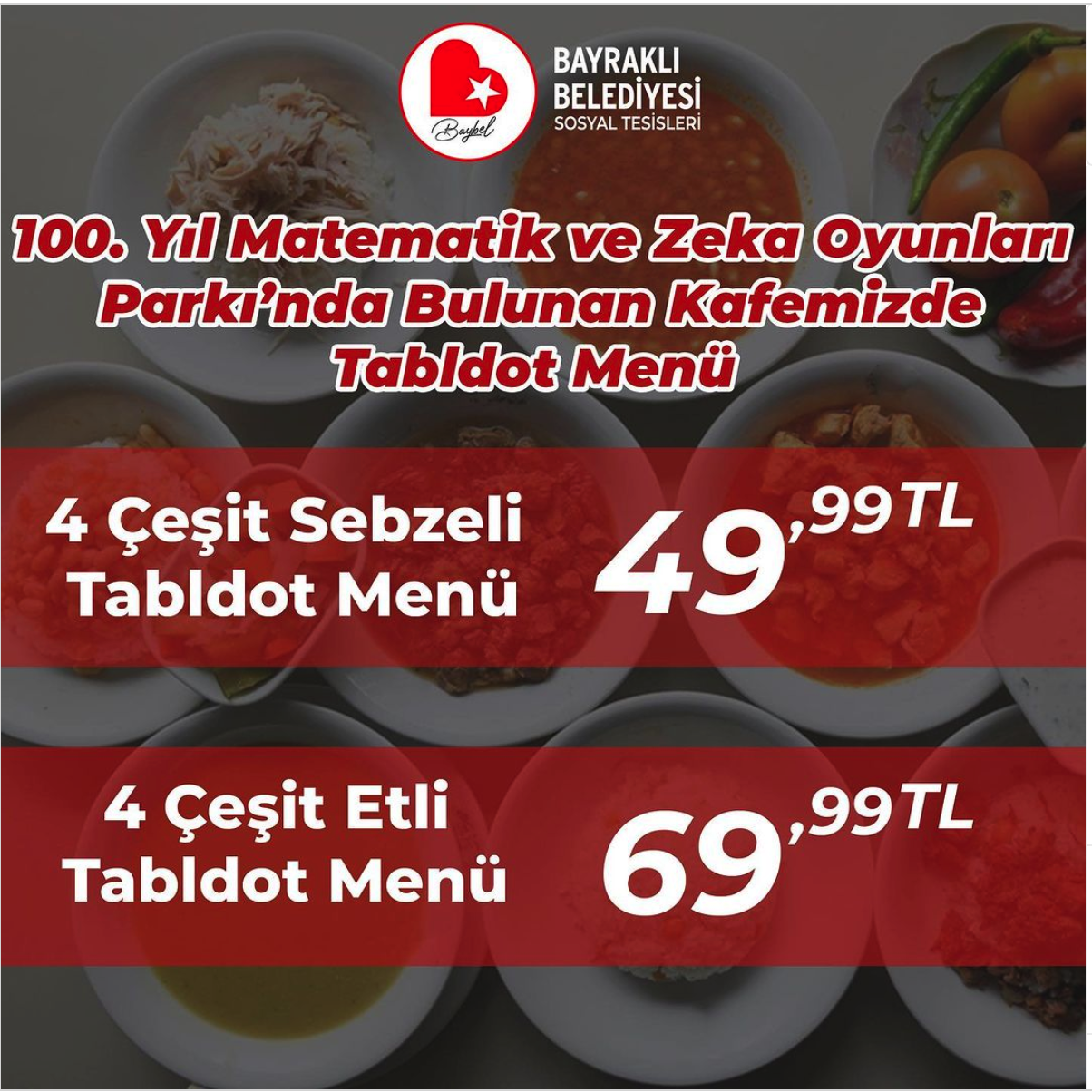 Bayraklı'nın sosyal tesislerinde yeni yılda zam yok!1