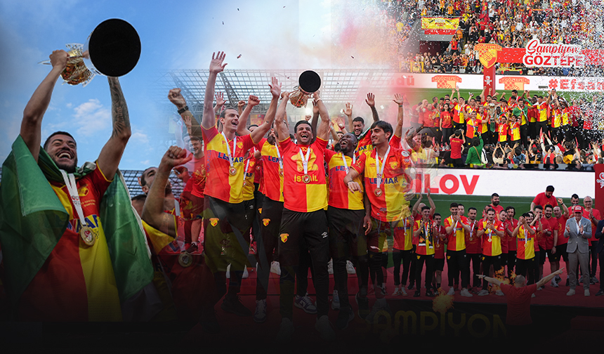 Süper Lig'e yükselen Göztepe kupasını aldı