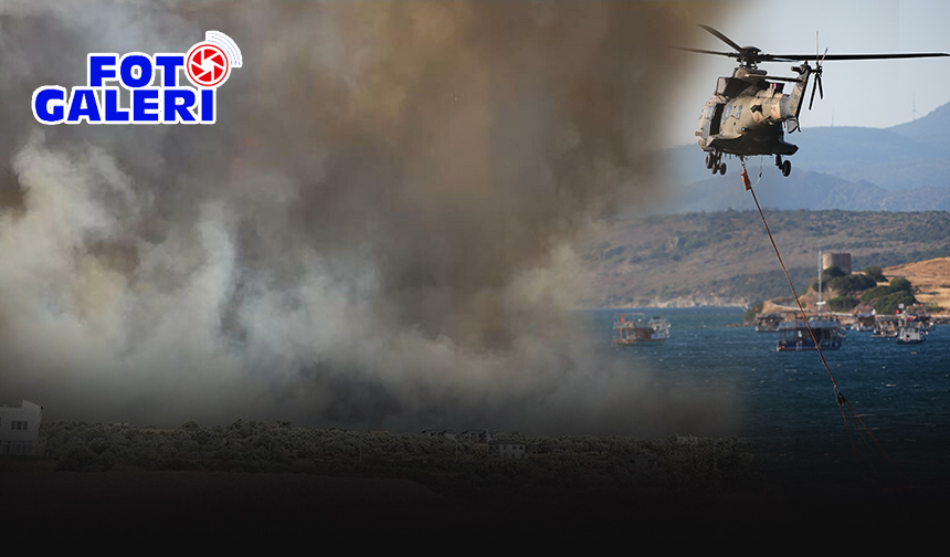 Çeşme alev alev! Yangın mahalleleri boşalttı