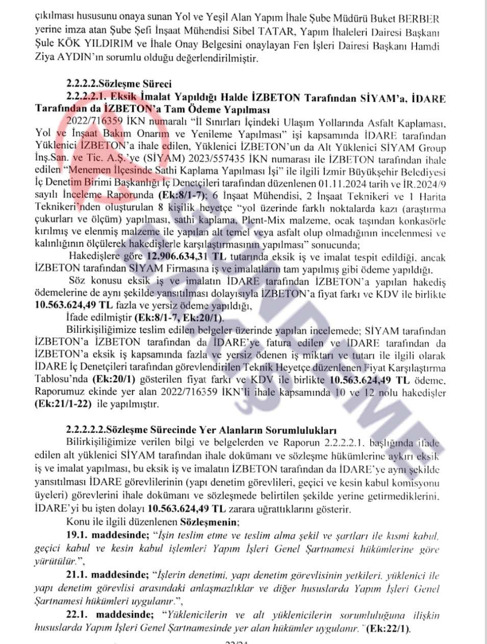 Iste Tutuklamaya Goturen Hazine Ve Maliye Bakanligi Bilirkisi Raporu Izbetonda Fazla Odeme Yapildi Iddiasi Ve Bulgular 2~1