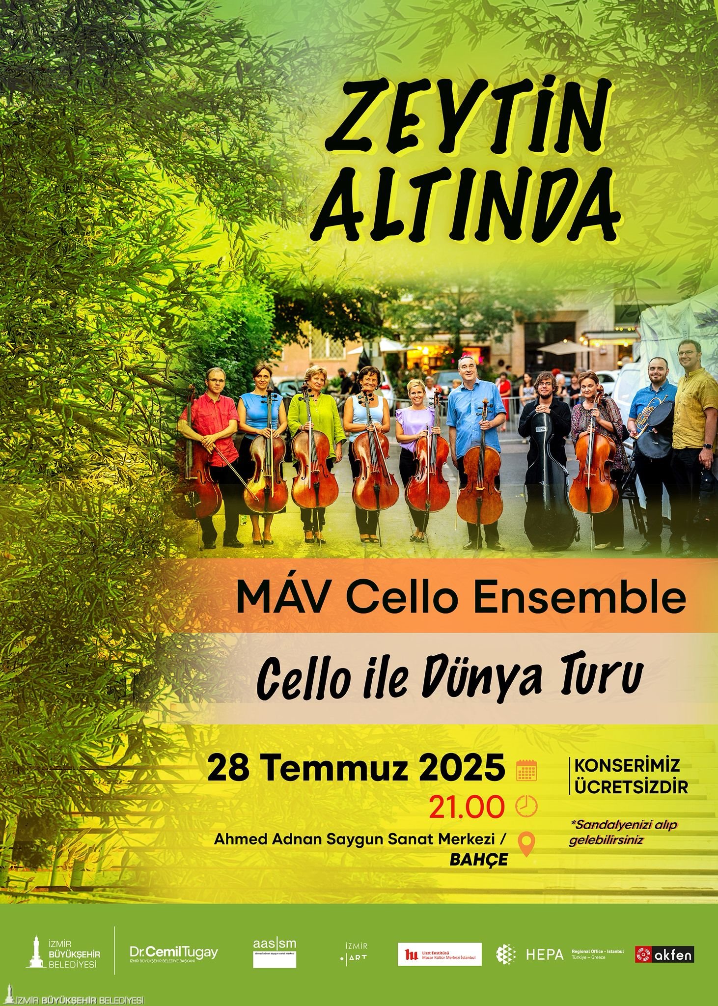 Zeytin Altinda Konserleri Mav Cello Ensemble Ile Basliyor 1