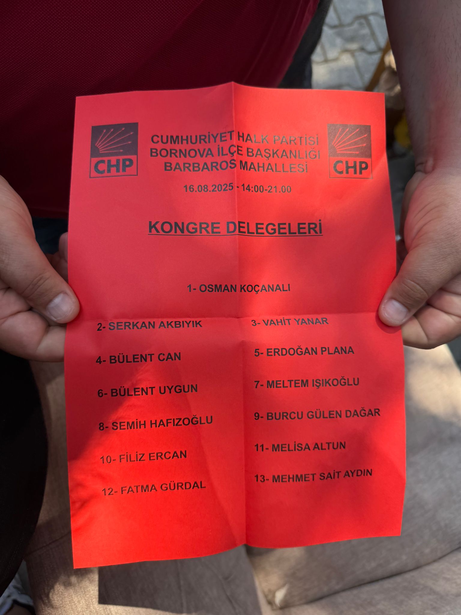 Bornova Barbaros Mahallesinde Surpriz Kazanan Kirmizi Liste 2