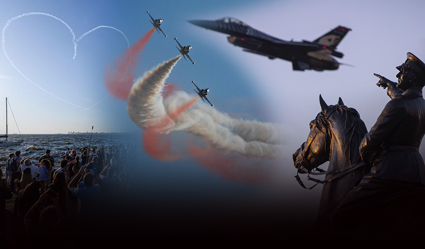 İzmir semalarında “9 Eylül” coşkusu