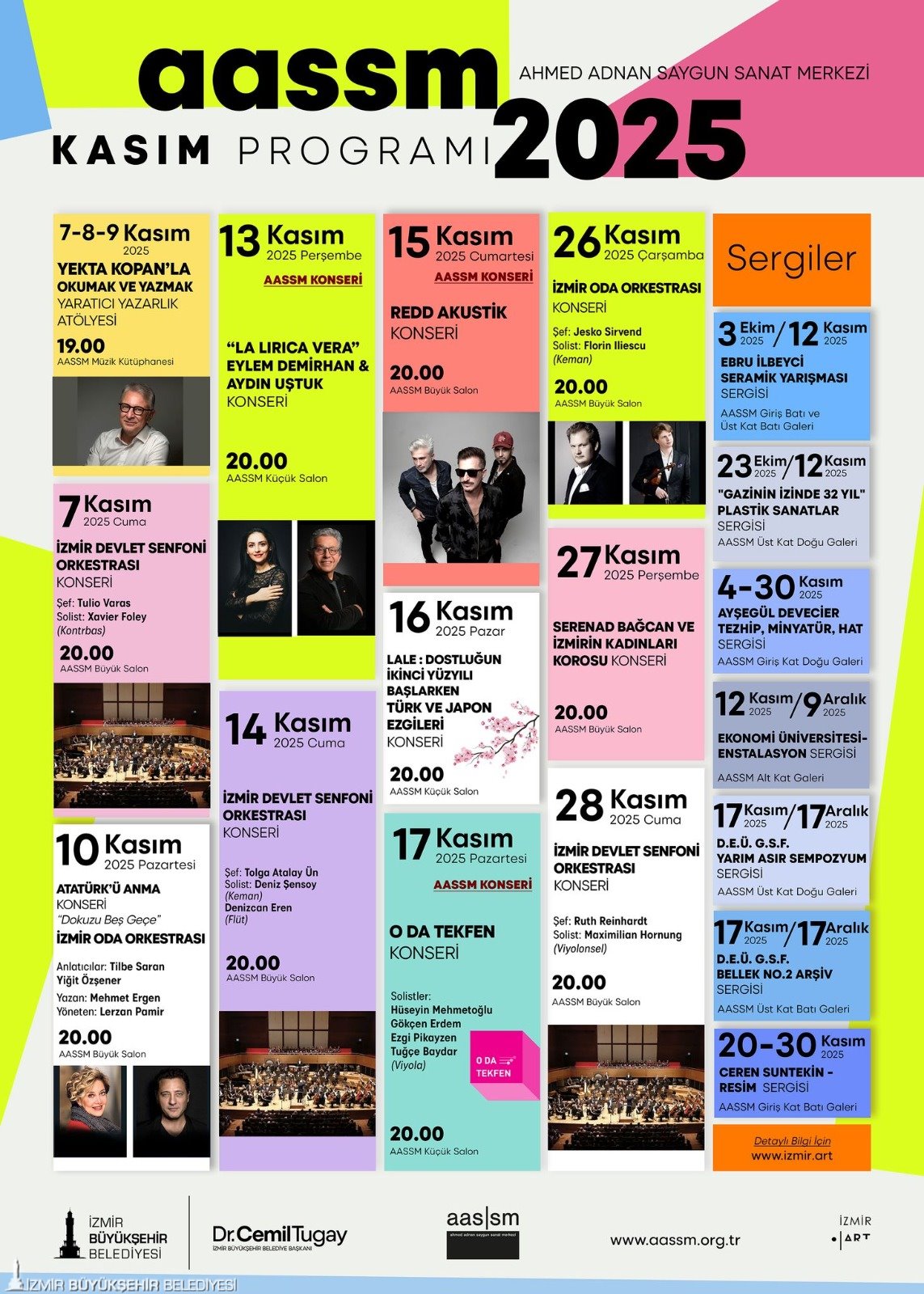 Izmirliler Sanata Doyacak Iste Dolu Dolu Kasim Programi 3