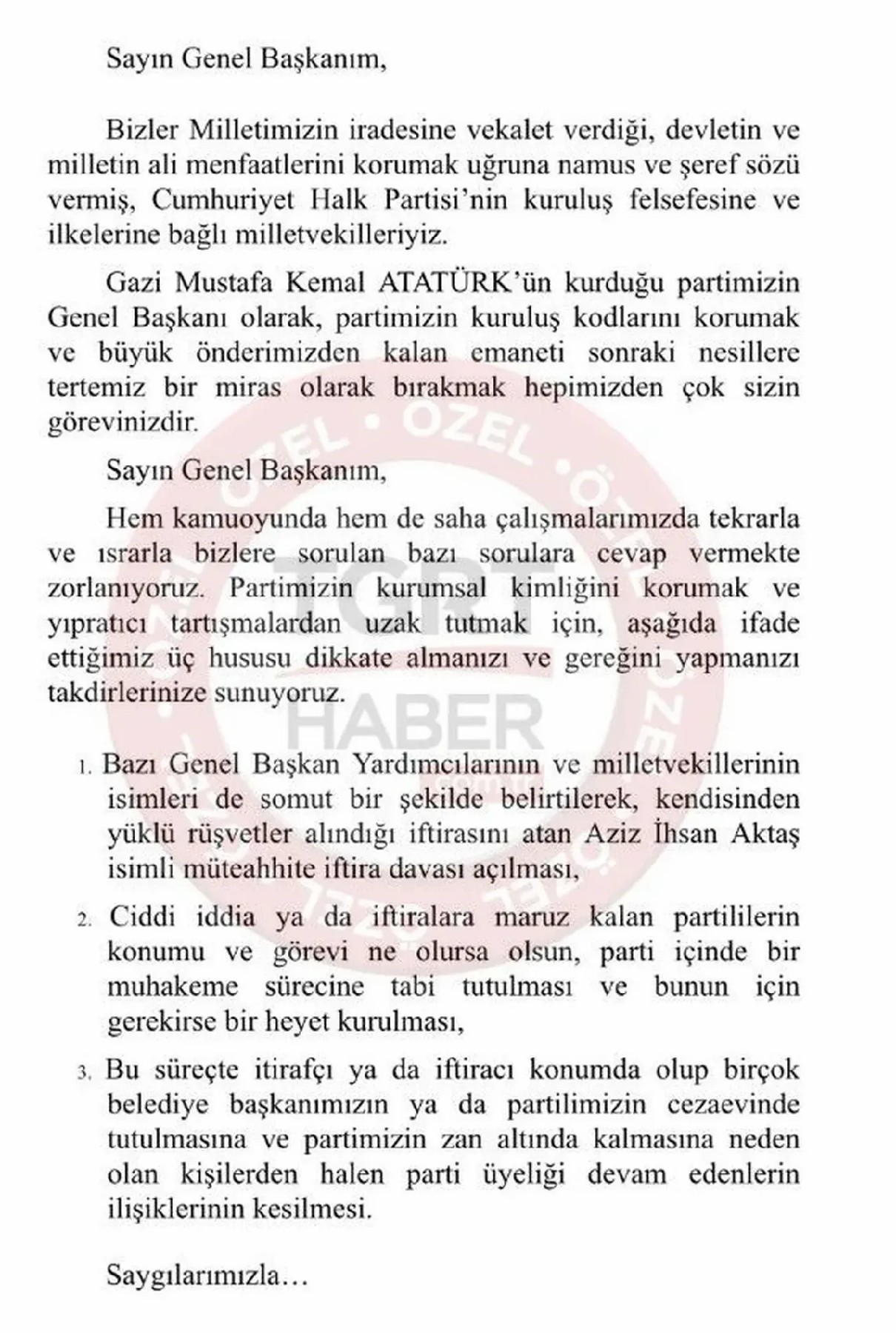 Aralarinda 3 Izmirli Var Muhalif Vekillerden Ozele Mektup 2