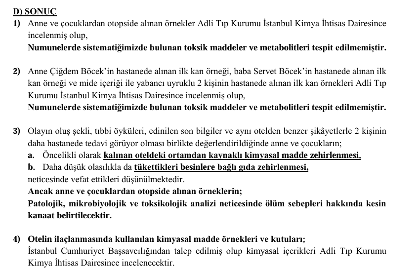 Bocek Ailesinin Olumune Iliskin Adli Tip On Raporu Cikti Gida Zehirlenmesi Dusuk Ihtimal 1
