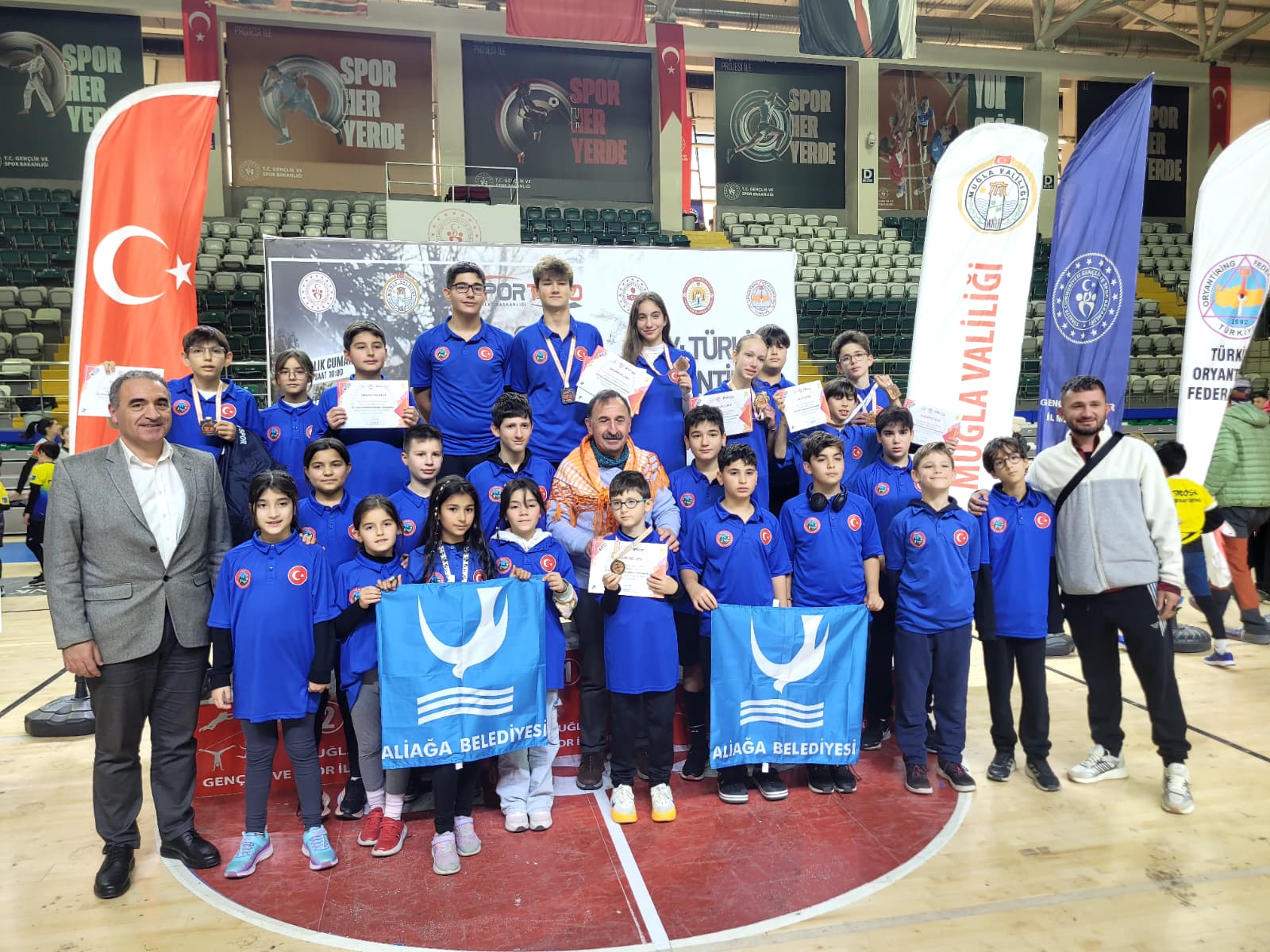 1 Aliağalı Oryantiringciler Muğla’dan 8 Türkiye Derecesiyle Döndü