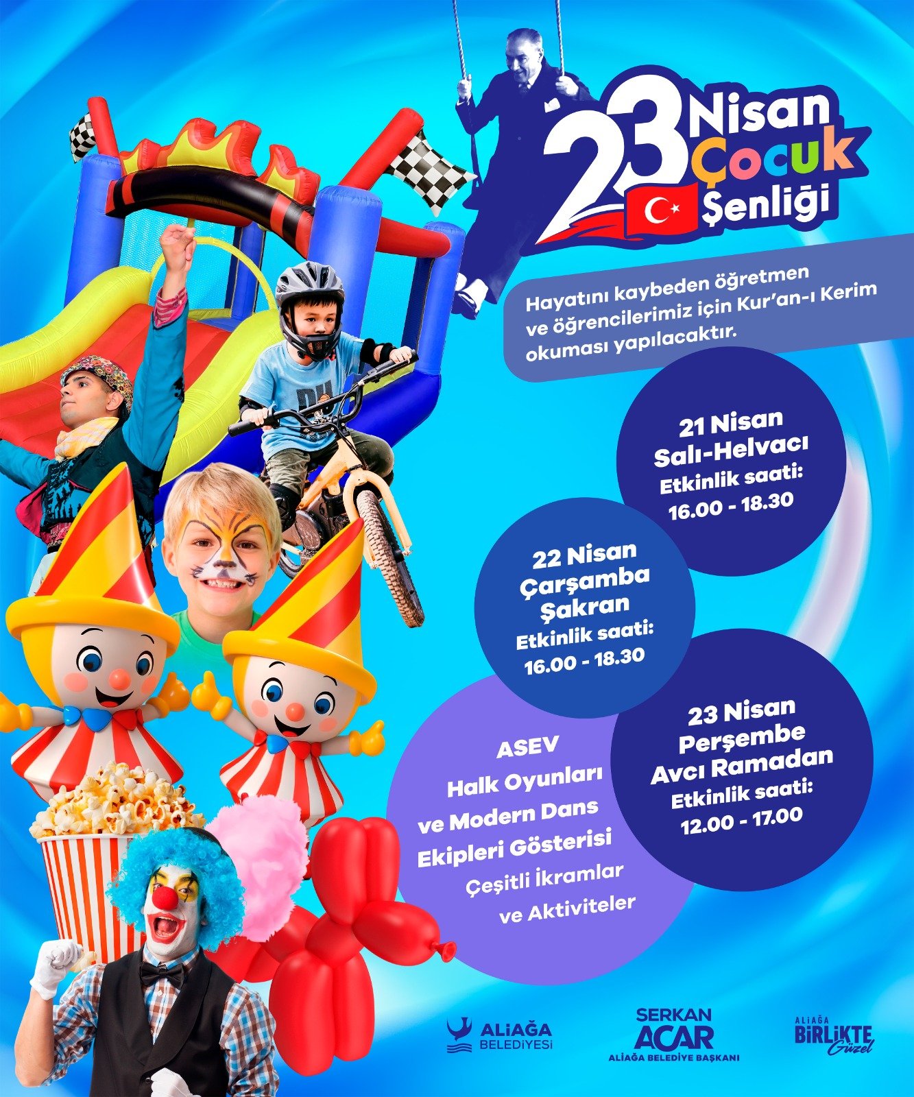 1 23 Nisan Aliağa’da Etkinliklerle Kutlanacak.