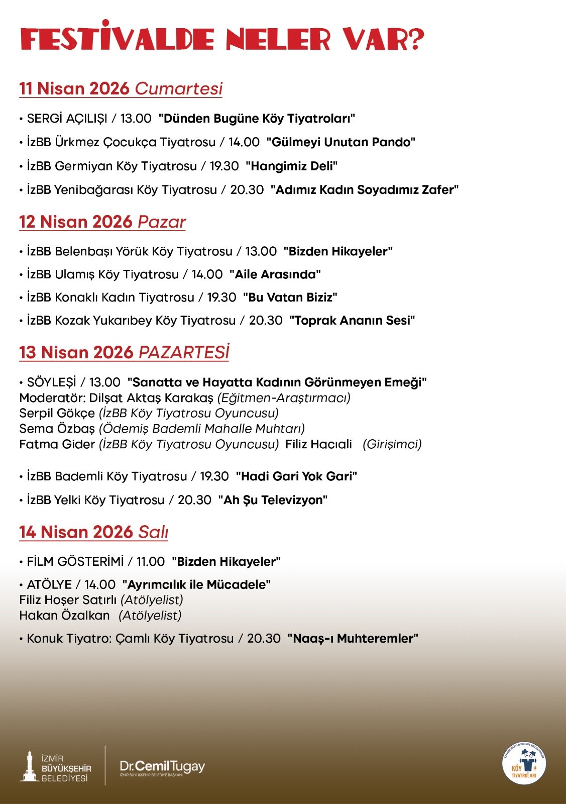 Izmirde Koy Tiyatrolari Festivali Icin Geri Sayim 2