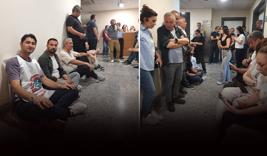 Bayraklı'da memur eylemleri tam gaz: Şimdi de belediye içinde oturma eylemi!