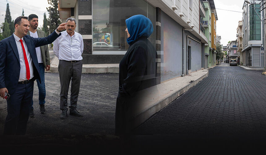 Başkan Eşki çalışmaları yerinde inceledi... Bornova'da asfalt seferberliği