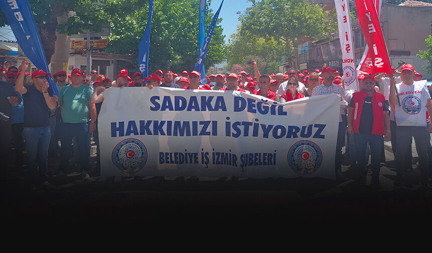 Büyükşehir çalışanları eylemde: İşçiler Kültürpark'a yürüyor