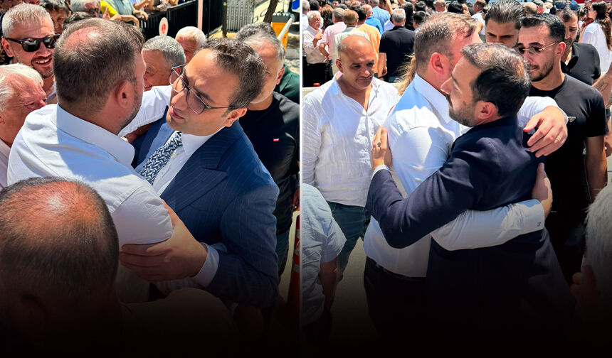 Gümrükçü’den Yiğit ve Bayır’a adliye çıkışında destek