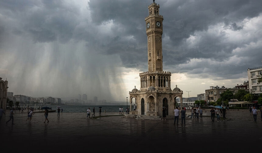 İzmir'de kavurucu sıcaklığa yağmur molası!