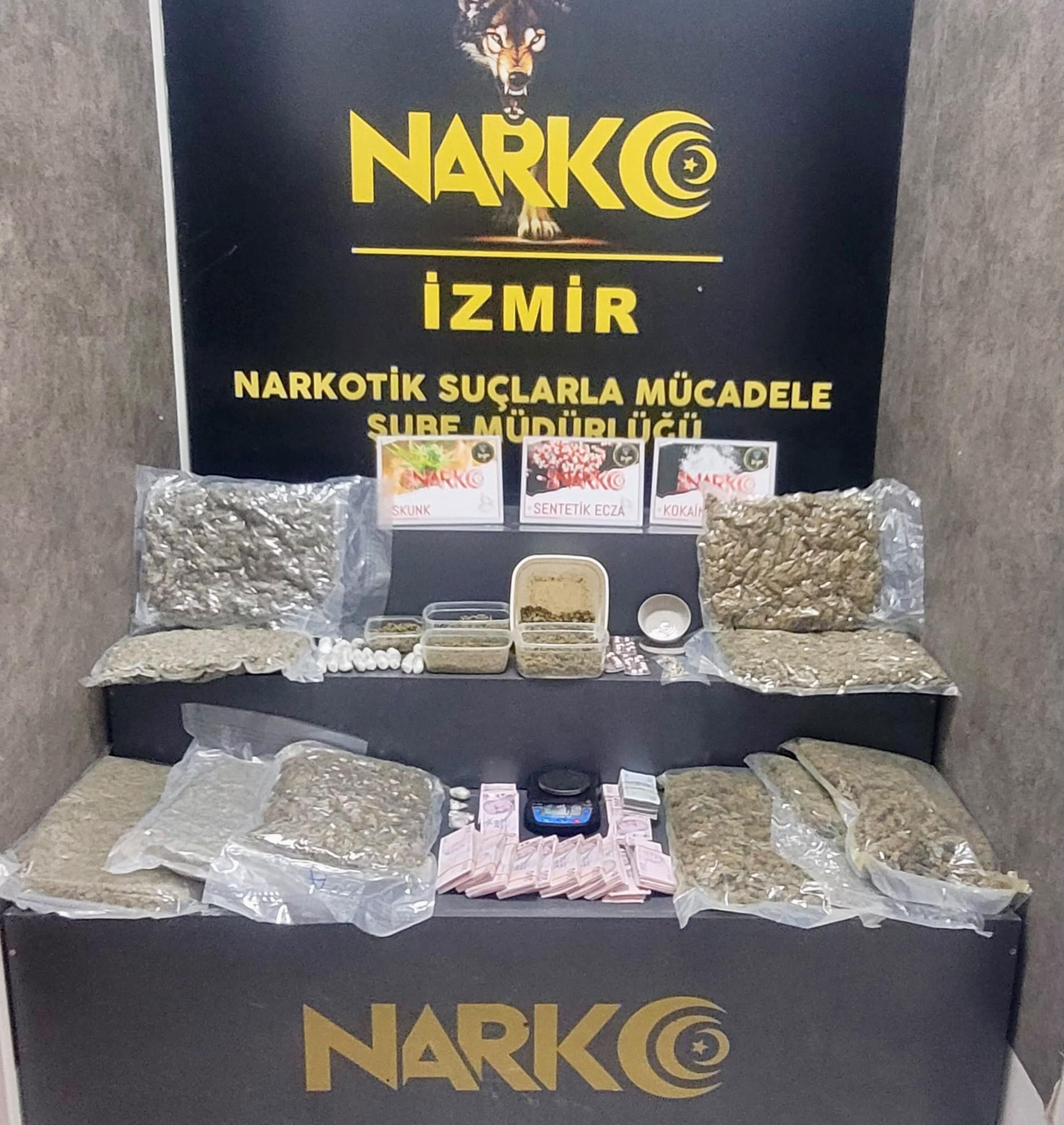 İzmir'de uyuşturucu operasyonunda 1 tutuklama