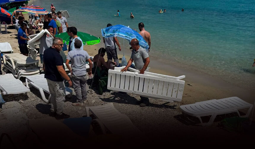 Foça'da 'Halk Plajı' operasyonu: Sazlıca Koyu işgalden kurtarıldı!