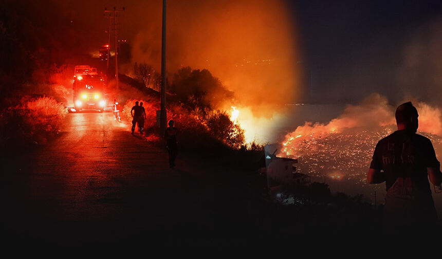 İzmir'in kuzeyinde yangın: Bergama'da mücadele sürüyor, Çandarlı kontrol altında
